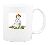 Mug with fire, dog, dalmatian, fireman, canine