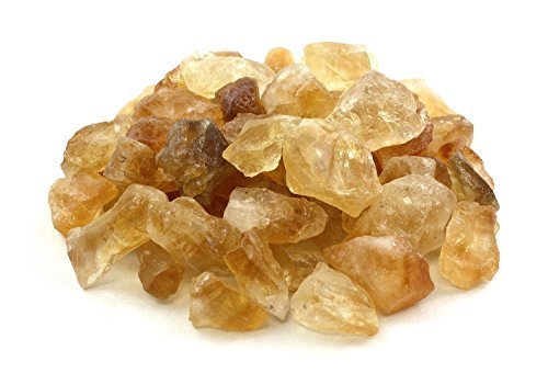 Crystal Allies Materials: 1lb Bulk Rough Citrine Stones from Brazil - 1/2" - 1" Raw Natural Crystals for Cabbing, Cutting, Lapidary, Tumbling, and Polishing & Reiki Crystal Healing *Wholesale Lot*