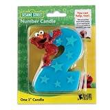 Sesame Street Elmo Number 2 Birthday Cake Candle