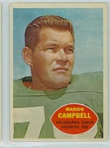 1960 Topps FB 90 Marion Campbell Eagles Excellent