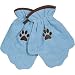 Dogs Unleashed Light Blue Paw Mitts Dog Drying Mitts