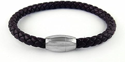 Genuine Leather Braided Bracelet - Black