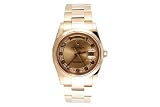 Rolex Mens Yellow Gold President Diamond Dial Smooth Bezel