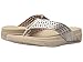 FitFlop Women's Lattice Surfa? Pale Gold Sandal 9 M (B)