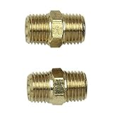 Campbell Hausfeld MP2118 Male Coupling 1/4-in NPT-M to 1/4-in NPT-M(2 pk)
