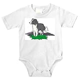 Onesie with dog, border, collie, canine
