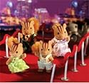 Calico Critters Furbanks Squirrel Family