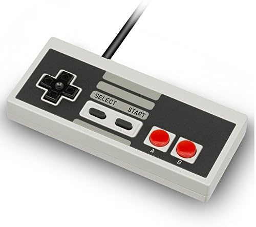 Orzly RetroPad for NES Classic Mini - Wired Joypad / Gamepad / Controller With Extended 1.8m / 6 ft Cable for use with NES Classic Edition (New 2016 Mini NES Model) - Vintage