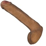 Tantrica Mocha Silicone 8 Inch Realistic Dong with Balls