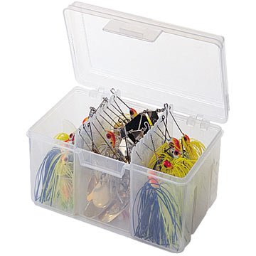 Flambeau Tackle Spinnerbait Utility Box (Clear, 6.5x4.625x4.125-Inch)