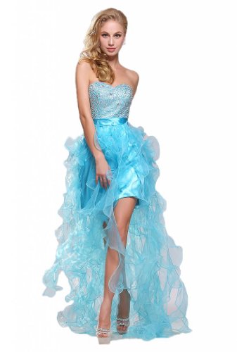 Mermaid Womenâ€™s Prom Dress Color Light Blue Size 8 : Feature