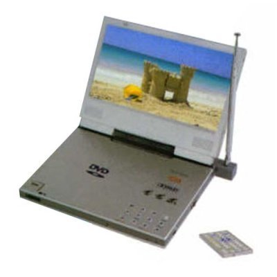 Feastronics Portable DVD Player with Digital TV Tuner + 300 Games