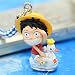 【ご当地】諏訪限定 ONE　PIECE（ワンピース） 根付けストラップ 白鳥号　ルフィ