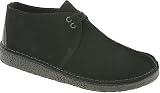 Mens Clarks England Desert Trek (12 M U.S. in Black Suede)