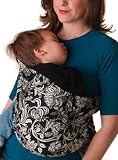 Hotslings Designer Pouch Style Baby Carrier, Black Ecru, Size 4