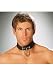 Leather Collar With O Ring (Black;One Size)