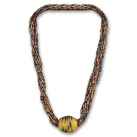 Bead necklace, 'Mama' 0.4" W x 22.0" L