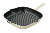Chasseur Cast Iron 26cm Square Grill Pan Cream from Dexam