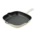 Chasseur Cast Iron 26cm Square Grill Pan Cream