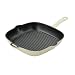 Chasseur Cast Iron 26cm Square Grill Pan Cream