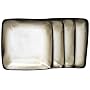 Sango Nova Black Square Salad Plates, Set of 4