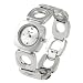 Geneva Platinum Square With Circle Cutout Link