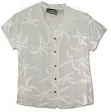 Ladies Hawaiian Hurricane Blouse in Wedding White