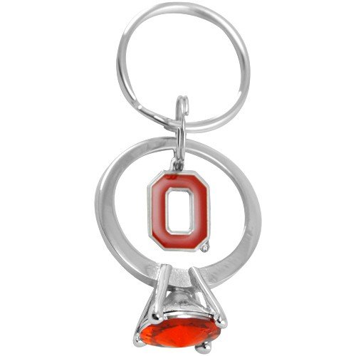 Ohio State Buckeyes Jumbo Bling Ring Keychain