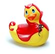 Big Teaze Toys Travel Size Red Devil Rubber Ducky Bath & Shower Massager