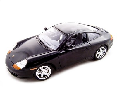 Porsche Carrera 911 Black 1:18 Diecast Model Car