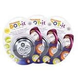 Tools & Hardware : Sylvania DOT-it Black 3 Pack Self-Adhesive Bright White LED Light