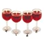 Small Red Wine Glass Gel Candle - Pack of 4