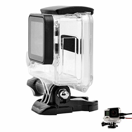 SHOOT Wire Connectable Skeleton Protective Side Open Housing Case Shell Cover with Lens for Gopro Hero 3+ 4 Camera
