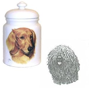 Puli Cookie Jar, Porcelain by Rosalinde by Porcelain Rosalinde
