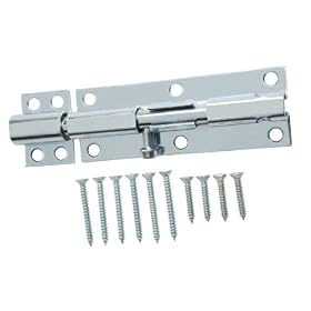 Crown Bolt 62326 6-Inch Heavy Duty Barrel Bolt, Zinc Plated