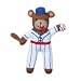 Zubels Baseball Bear  Bob 12-inch Hand-Knit Doll