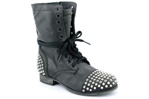 Steve Madden Women's Tarnney Ankle Boot,Grey Leather,9 M US Steve Madden Women's Tarnney Ankle Boot,Grey Leather,9 M US