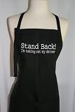 Black Embroidered Apron 