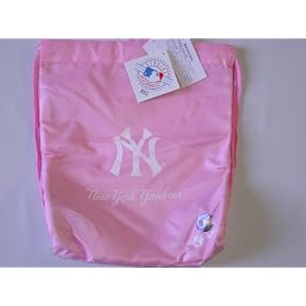 New York Yankees MLB Mini Pink Drawstring / Sling Backpack