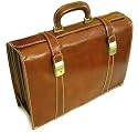 Floto Trastevere Brown Briefcase Attache Lap-top Case