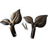 Sunday&May Iron Leaf Shape Curtain Tie Backs Tiebacks Holders Wall Hooks