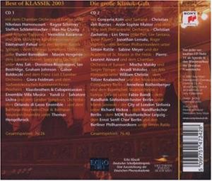 Cover image : Best of Klassik 2003