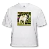 Fawn Pug - White Infant Lap-Shoulder Tee (6M)