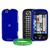 Dark Blue Rubberized Hard Case for Motorola CLIQ Phone, T-Mobile