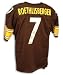 Autographed Ben Roethlisberger Steelers Black Throwback Jersey With New Style Number