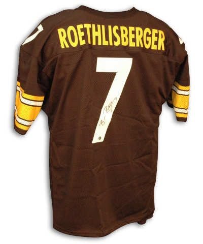 Ben Roethlisberger Steelers Black Throwback Jersey with new style number