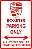 PORSCHE BOXSTER PARKING sign * street car