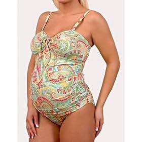Motherhood Maternity: keyhole detail maternity tankini swimsuit