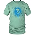 Skull Splatter(Cyan) Fine Jersey T-Shirt