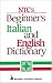 Book NTC's Beginner's Italian and English Dictionary